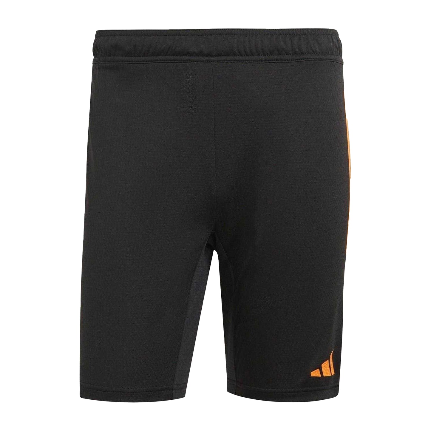 Black-Orange - Front - Adidas Mens 3 Stripes Training Shorts