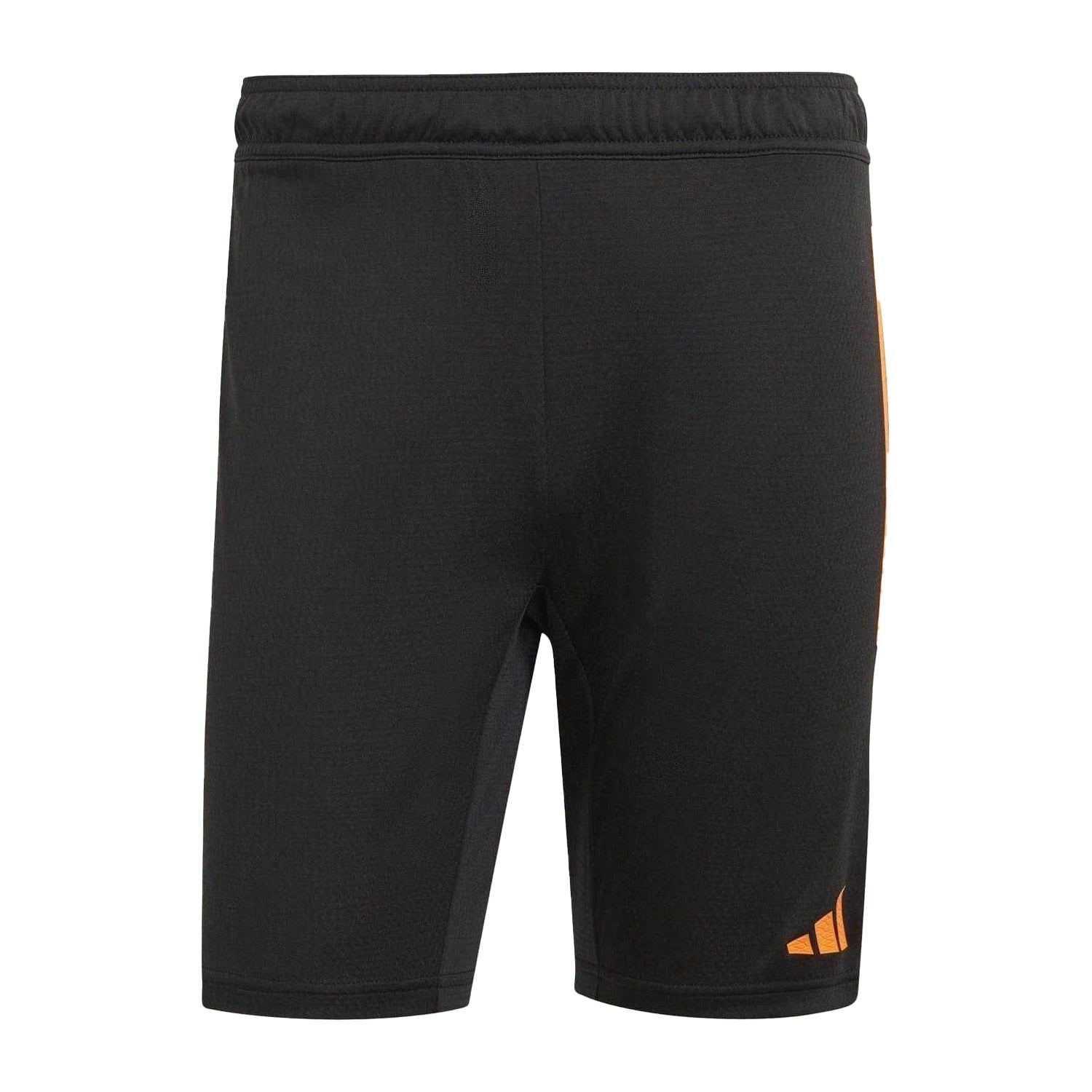 Black-Orange - Front - Adidas Mens 3 Stripes Training Shorts