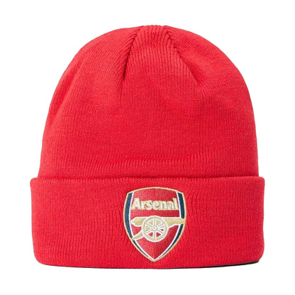 Red-White - Front - Arsenal FC Childrens-Kids Knitted Beanie