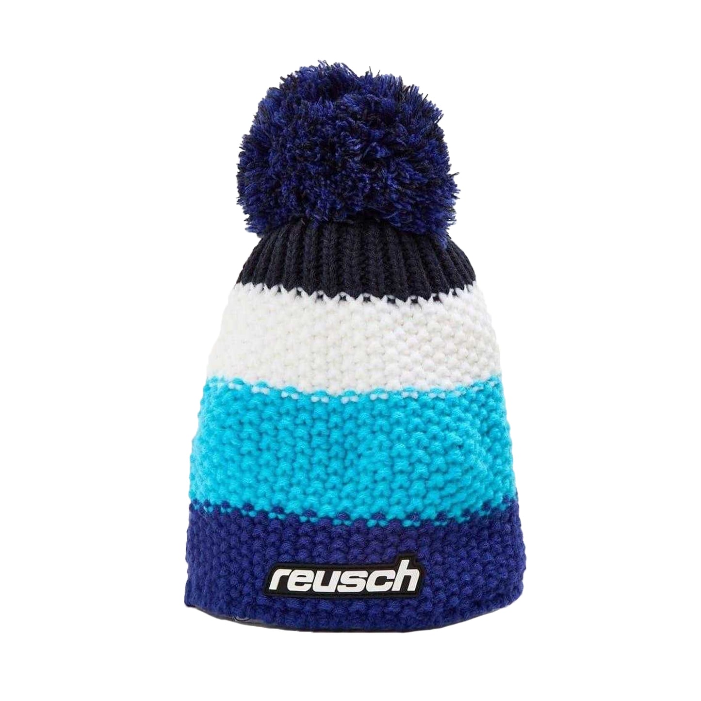 Blue - Front - Reusch Childrens-Kids Enzo Colour Block Beanie