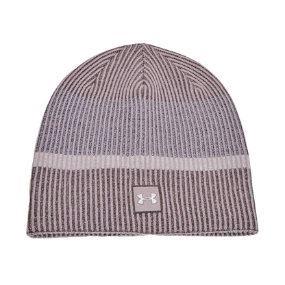Grey - Front - Under Armour Unisex Adult Reflective Running Beanie