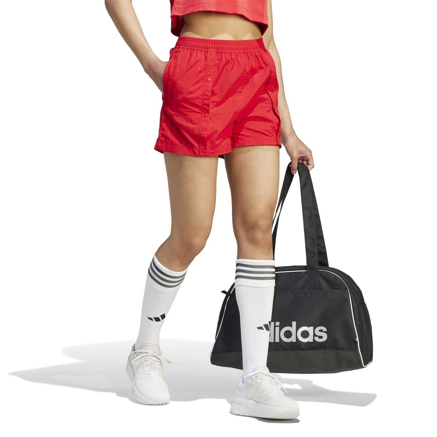 Red - Lifestyle - Adidas Womens-Ladies Tiro Shorts