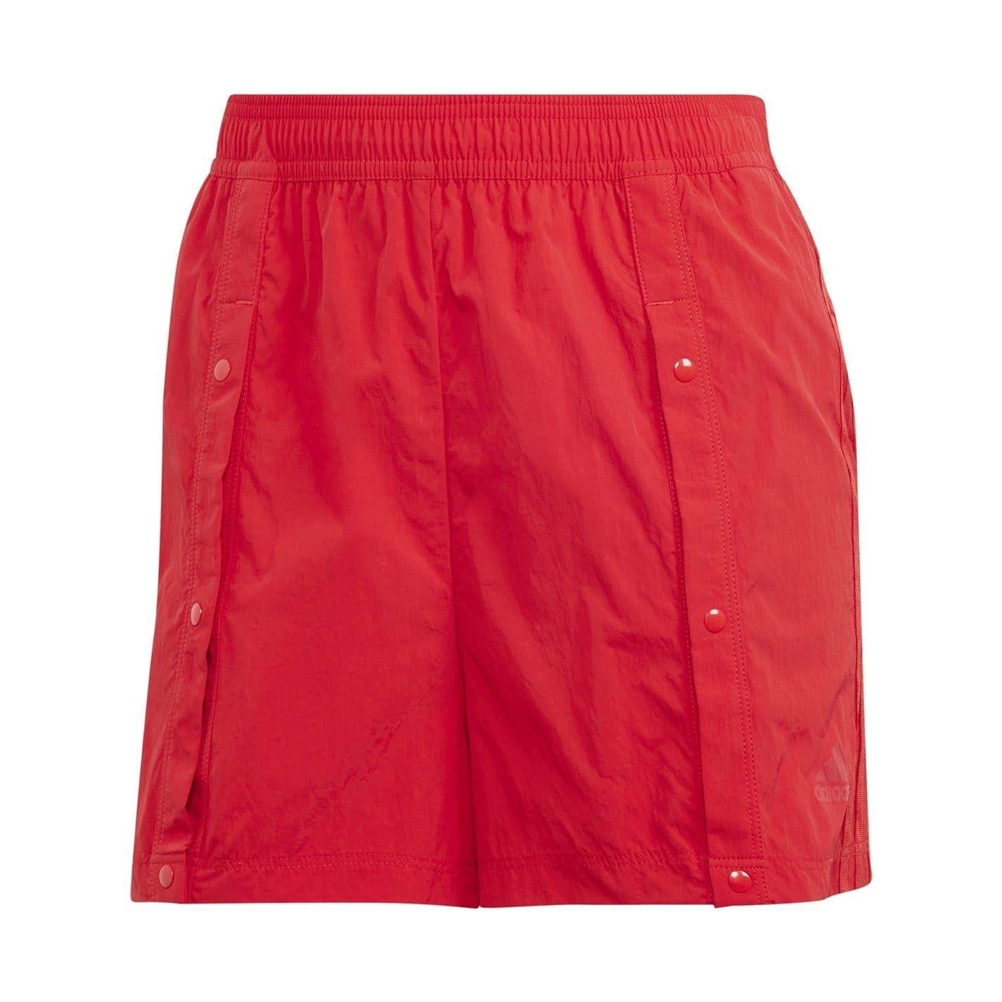 Red - Front - Adidas Womens-Ladies Tiro Shorts