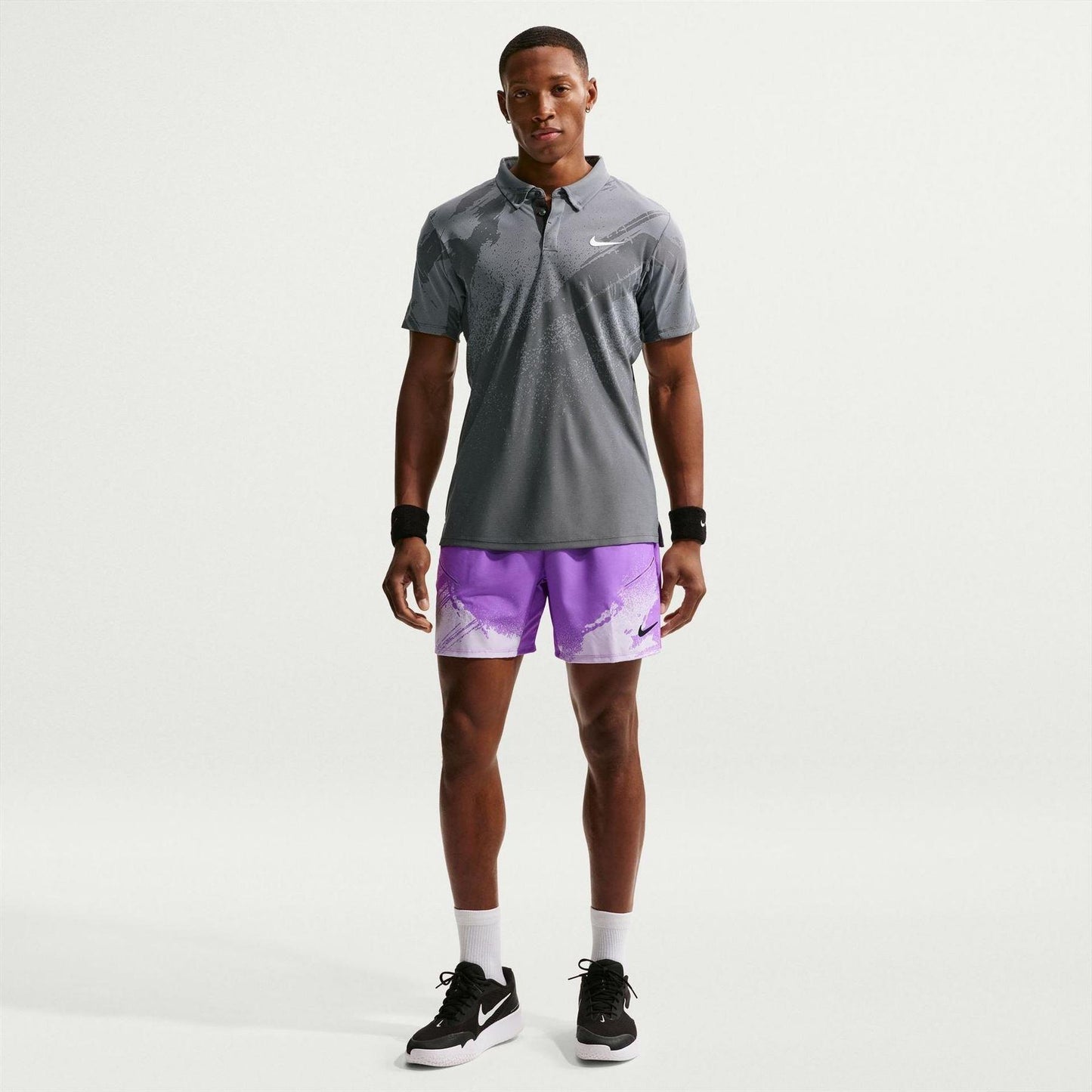 Violet-Black - Lifestyle - Nike Mens Court Shorts