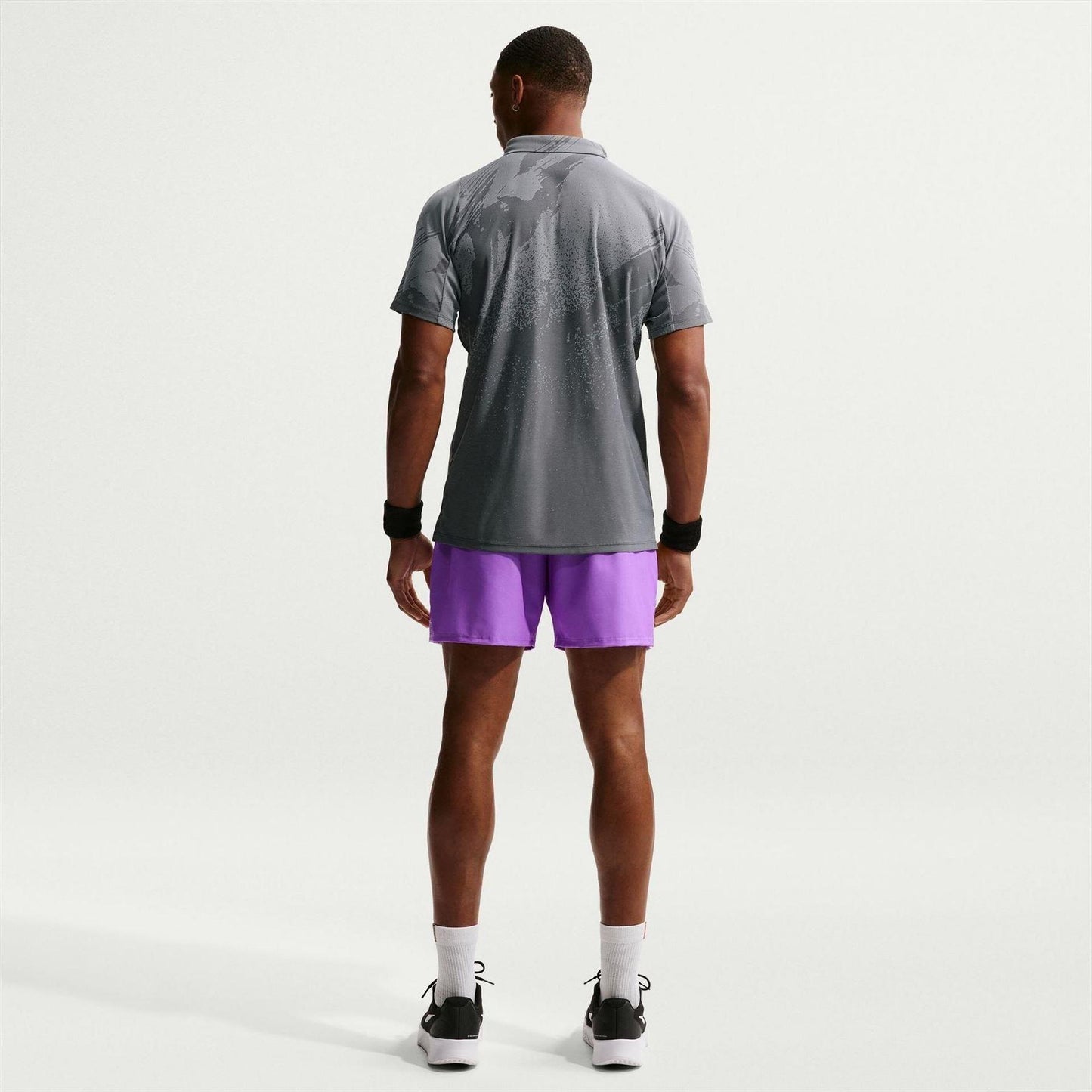 Violet-Black - Pack Shot - Nike Mens Court Shorts