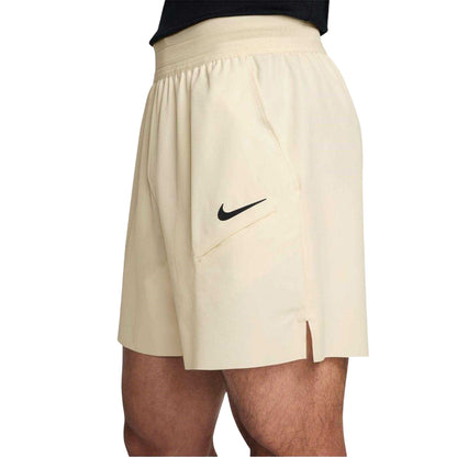 Pastel Ivory-Black - Side - Nike Mens Court Shorts