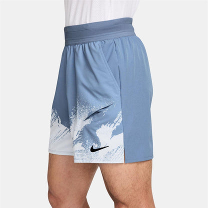 Blue-Black - Front - Nike Mens Court Shorts