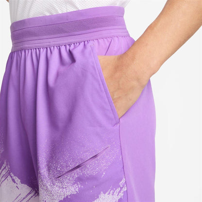 Violet-Black - Back - Nike Mens Court Shorts