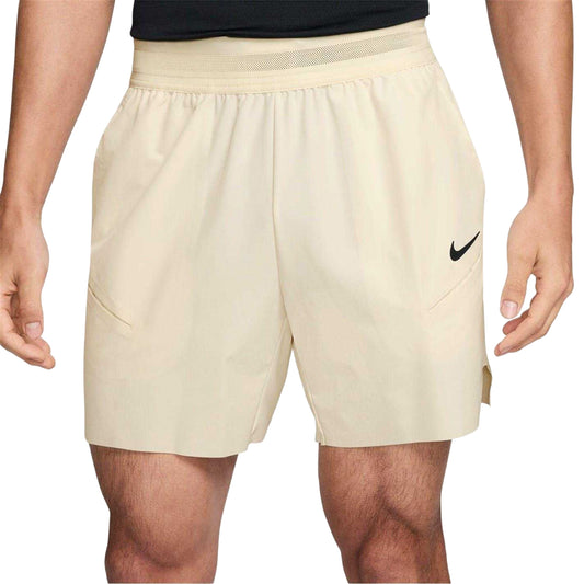 Pastel Ivory-Black - Front - Nike Mens Court Shorts