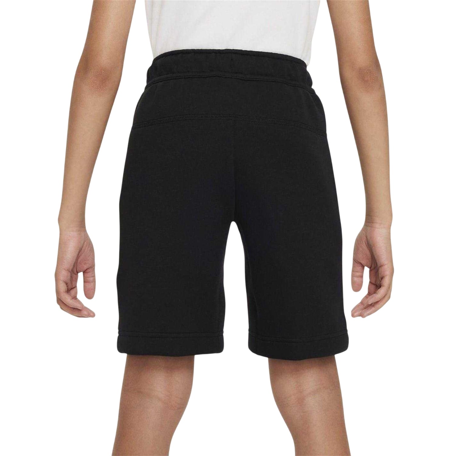 Black - Back - Nike Childrens-Kids Tech Fleece Relaxed Fit Shorts