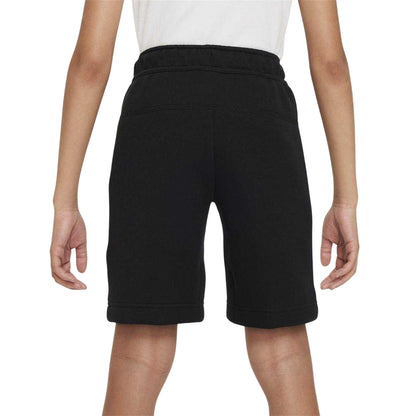 Black - Back - Nike Childrens-Kids Tech Fleece Relaxed Fit Shorts