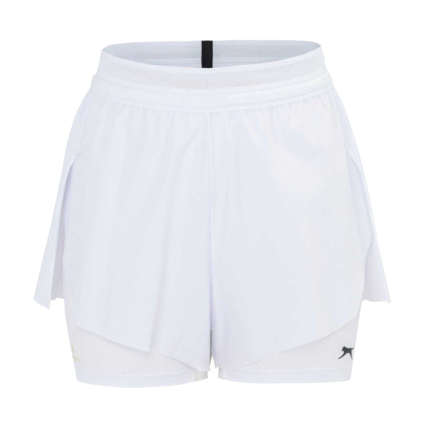 White - Front - Slazenger Womens-Ladies 2 in 1 Shorts