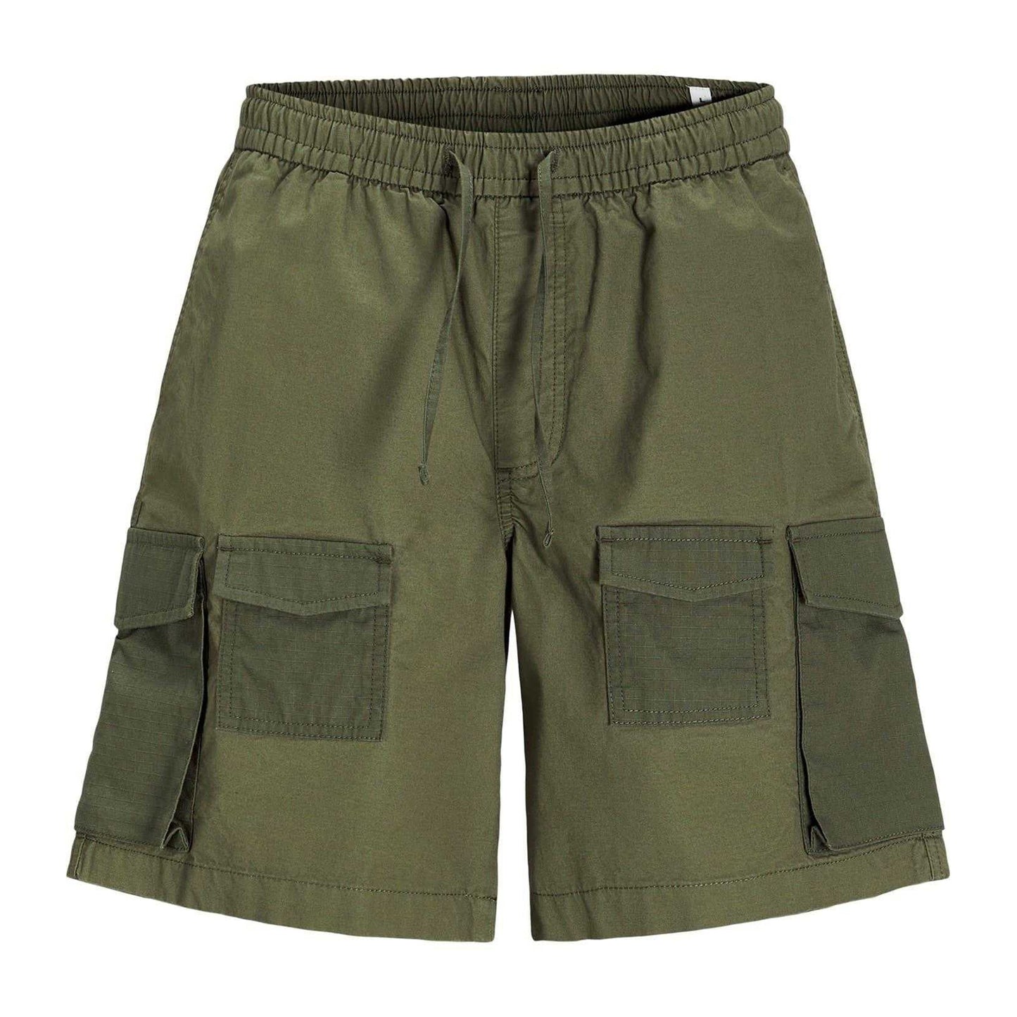 Dusty Olive - Front - Jack And Jones Mens Alfie Cargo Shorts