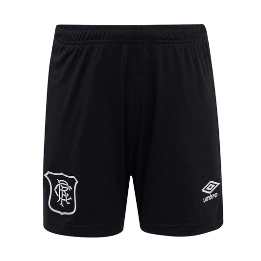 Black-Blue - Front - Umbro Unisex Adult 2025-2026 Rangers FC Third Shorts
