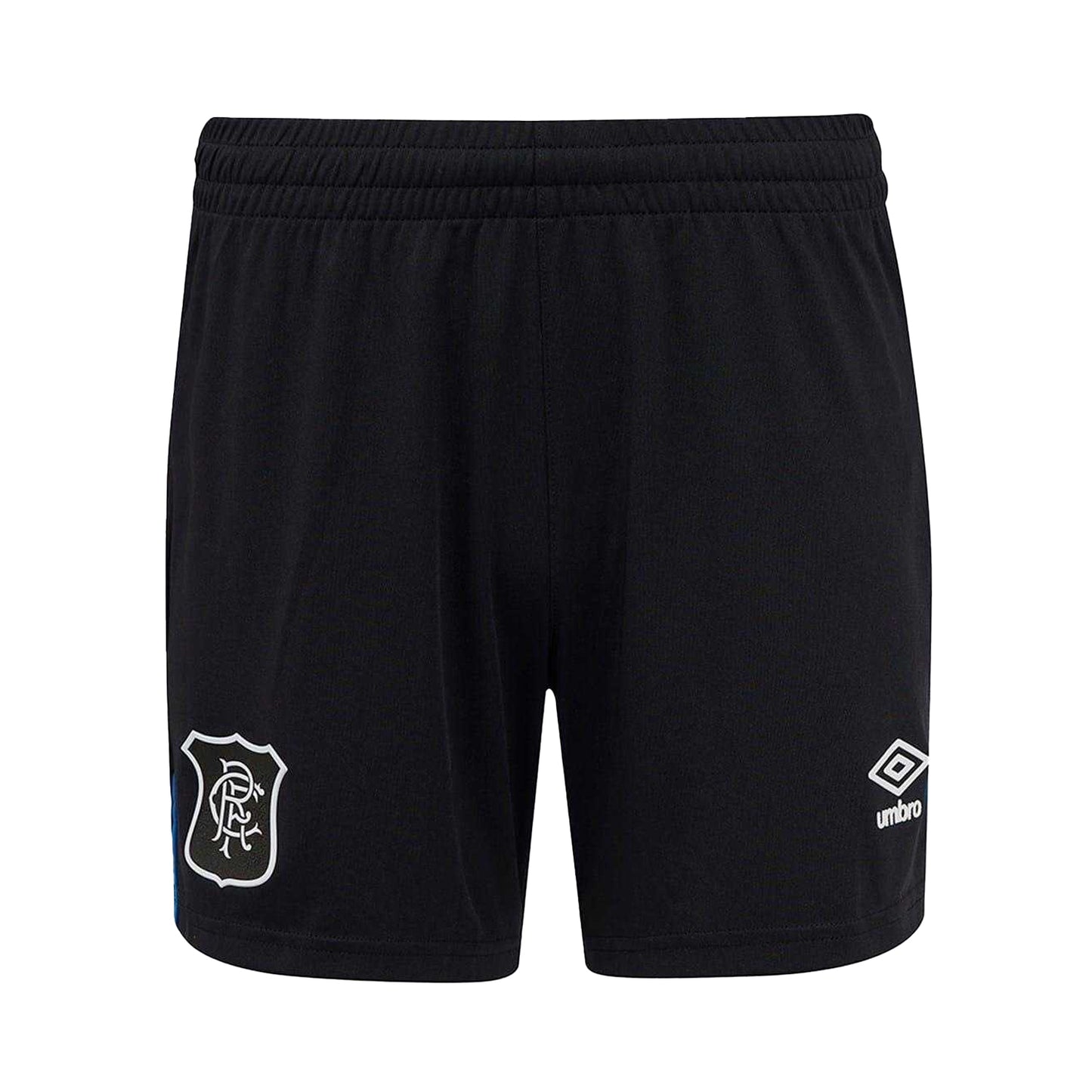 Black-Blue - Front - Umbro Childrens-Kids 2025-2026 Rangers FC Third Shorts