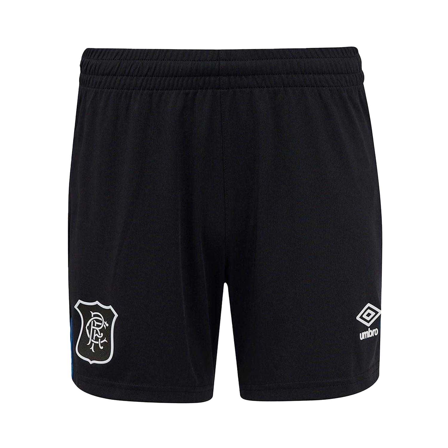 Black-Blue - Front - Umbro Childrens-Kids 2025-2026 Rangers FC Third Shorts