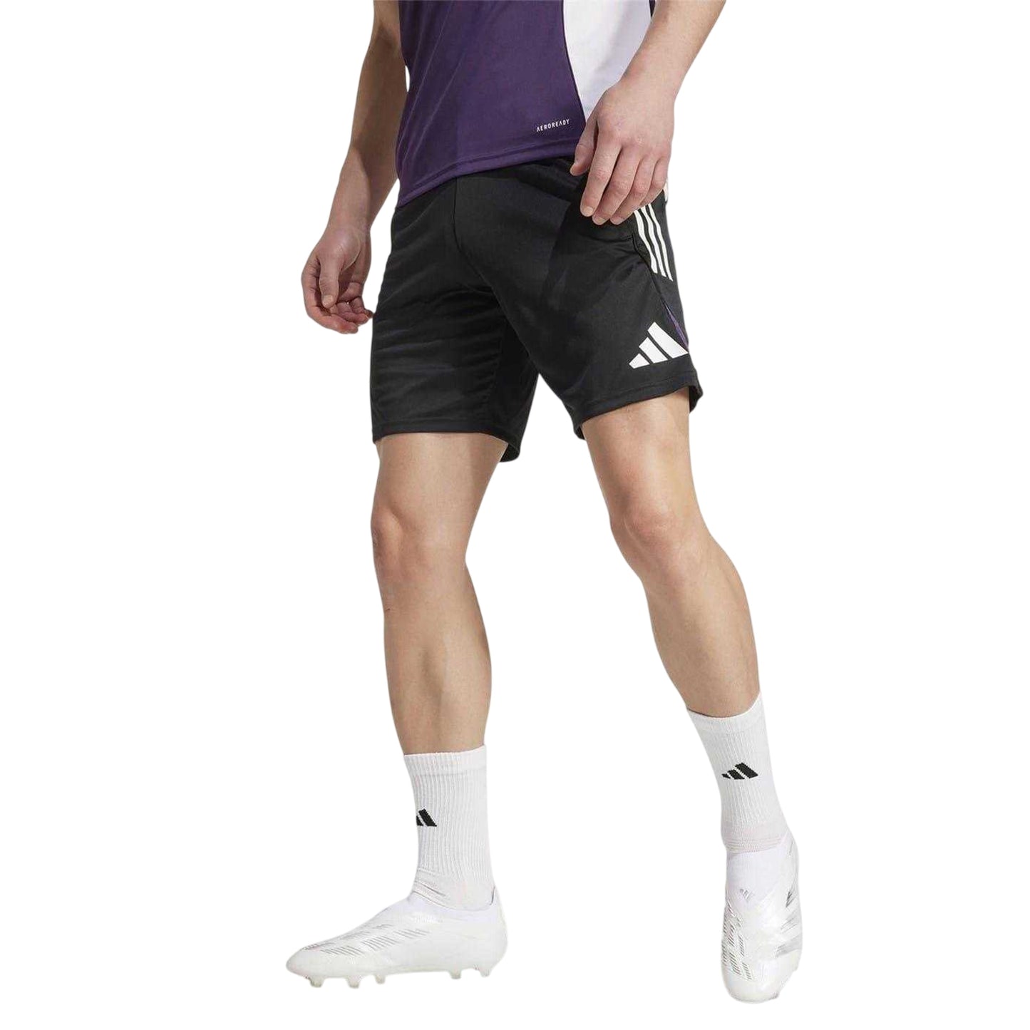 Black - Side - Adidas Mens 2025-2026 Manchester United FC Training Shorts