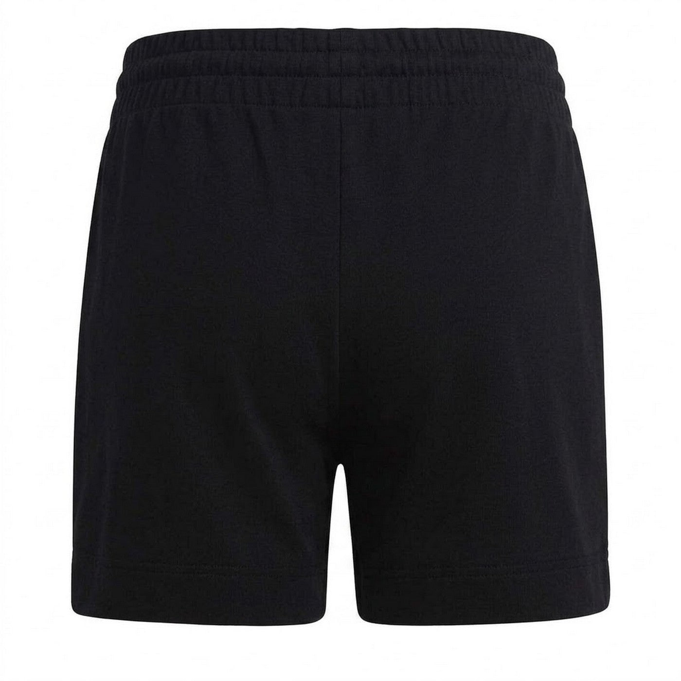 Black-White - Back - Adidas Womens-Ladies Essentials 3 Stripes Slim Shorts