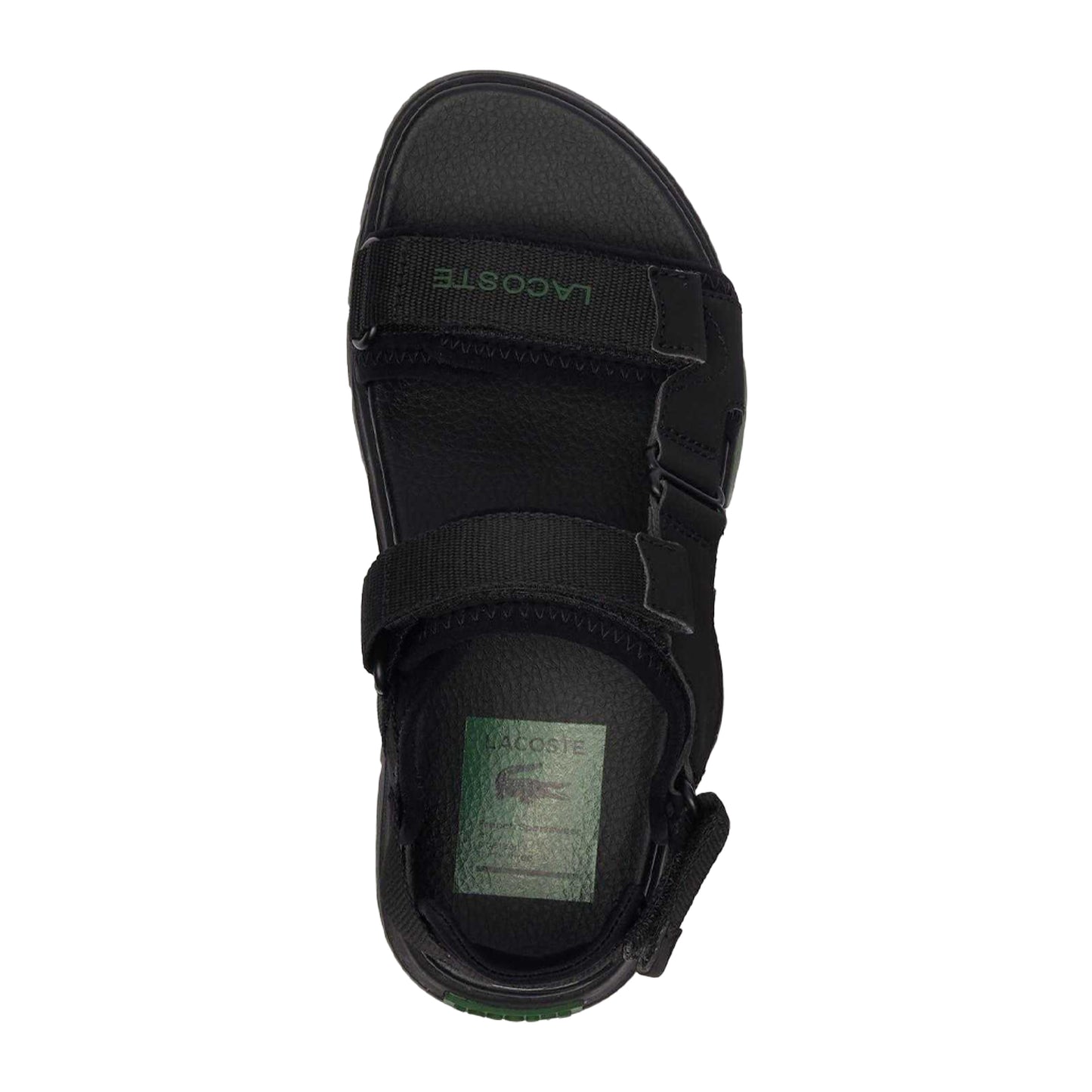 Black-Green - Lifestyle - Lacoste Womens-Ladies Suruga Premium Sandals