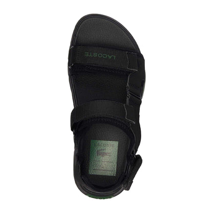 Black-Green - Lifestyle - Lacoste Womens-Ladies Suruga Premium Sandals