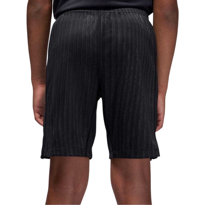 Black-Grey - Back - Nike Childrens-Kids Special Edition Paris Saint Germain FC Football Shorts