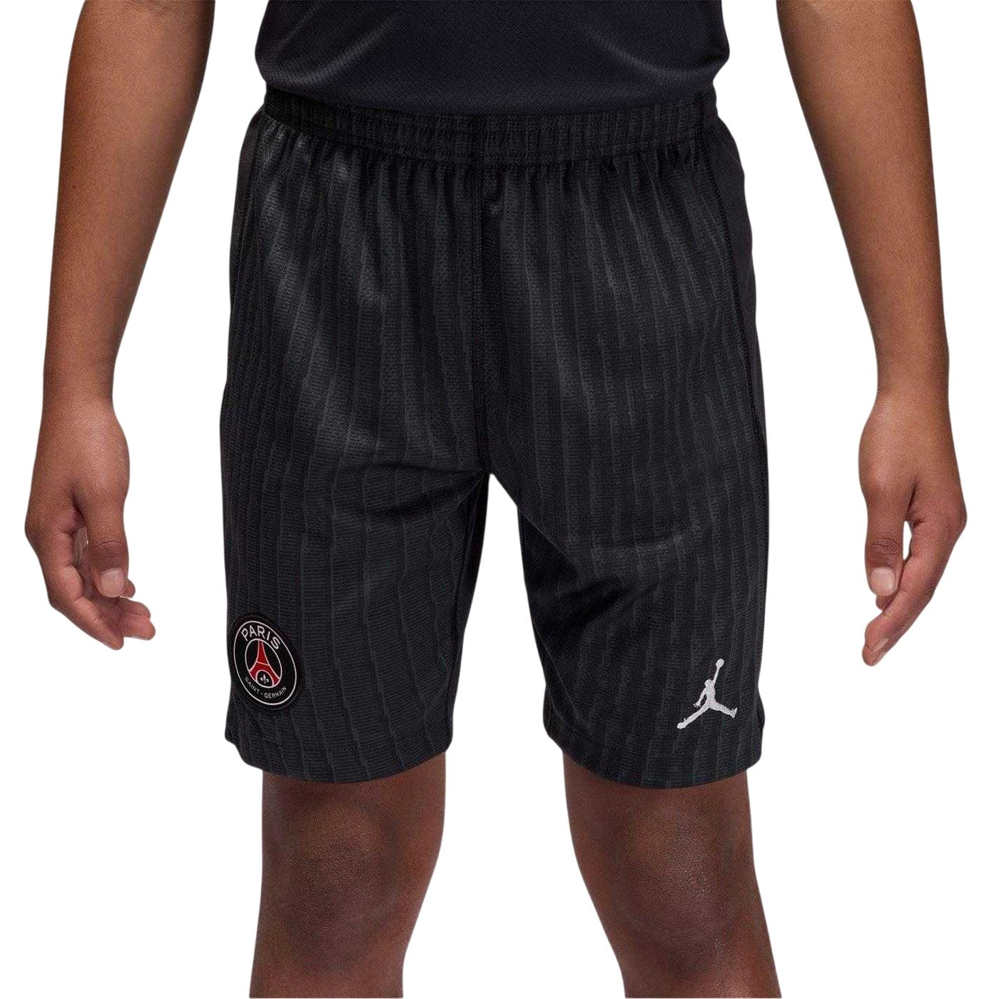 Black-Grey - Front - Nike Childrens-Kids Special Edition Paris Saint Germain FC Football Shorts