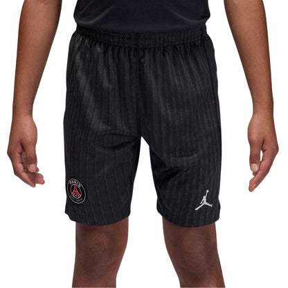 Black-Grey - Front - Nike Childrens-Kids Special Edition Paris Saint Germain FC Football Shorts