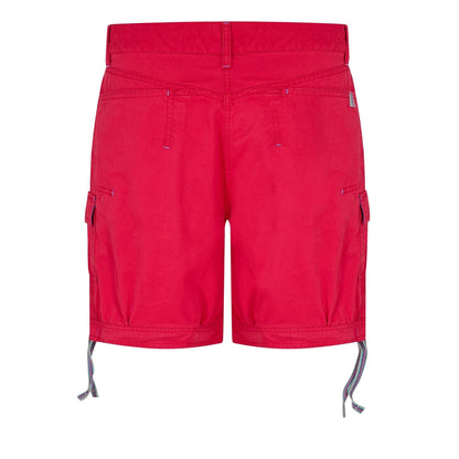 Red - Back - Puma Womens-Ladies Beach Cargo Shorts