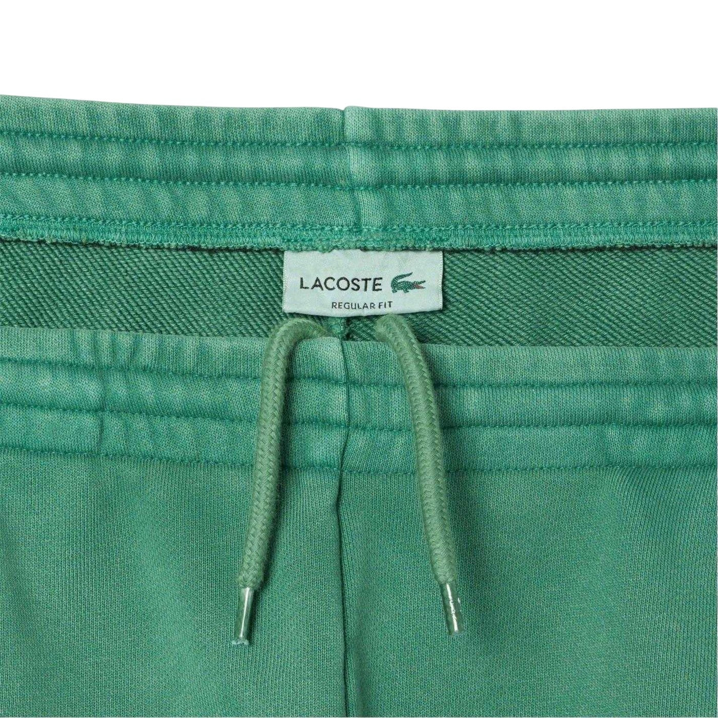 Green - Side - Lacoste Mens Fleece Sweat Shorts