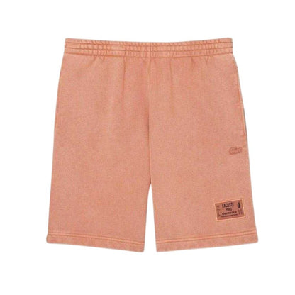 Latte - Front - Lacoste Mens Fleece Sweat Shorts