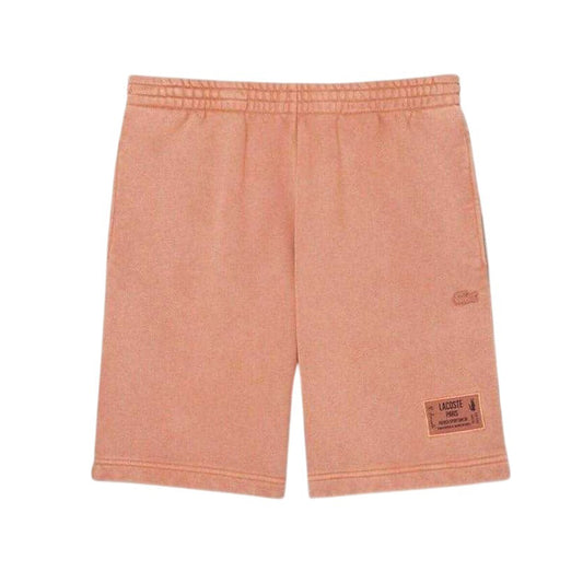 Latte - Front - Lacoste Mens Fleece Sweat Shorts