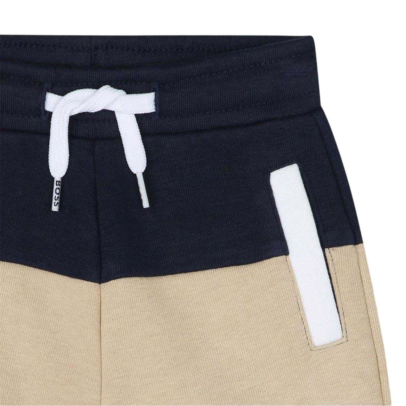 Navy - Side - Boss Baby Boys Sweat Shorts