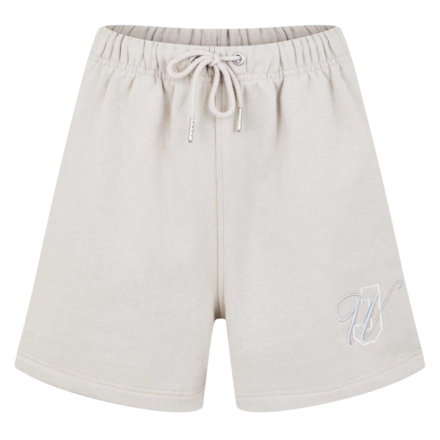 Stone - Front - Jack Wills Womens-Ladies Embroidered Logo Relaxed Fit Sweat Shorts