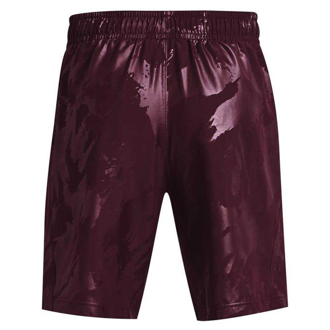 Black - Back - Under Armour Mens Tech Woven Embossed Shorts