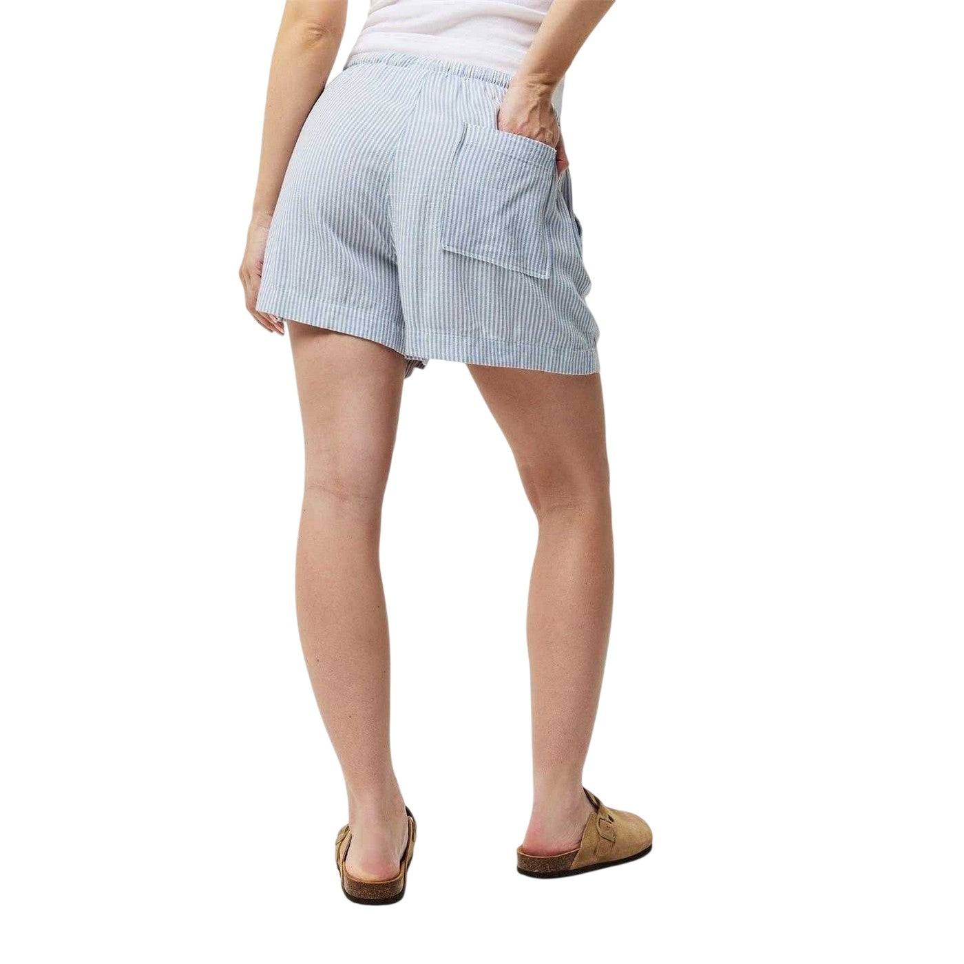 Blue - Lifestyle - Jack Wills Womens-Ladies Viscose Striped Shorts