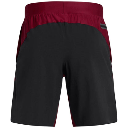 Red - Back - Under Armour Mens Elite Shorts