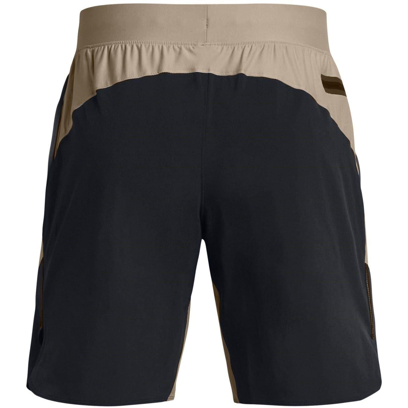 Brown - Back - Under Armour Mens Elite Shorts