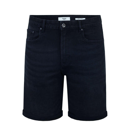 Black - Front - Firetrap Mens Denim Jean Shorts