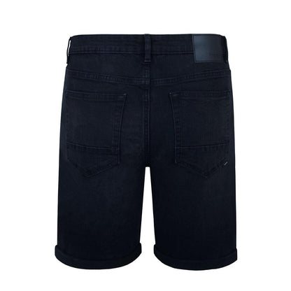 Black - Back - Firetrap Mens Denim Jean Shorts