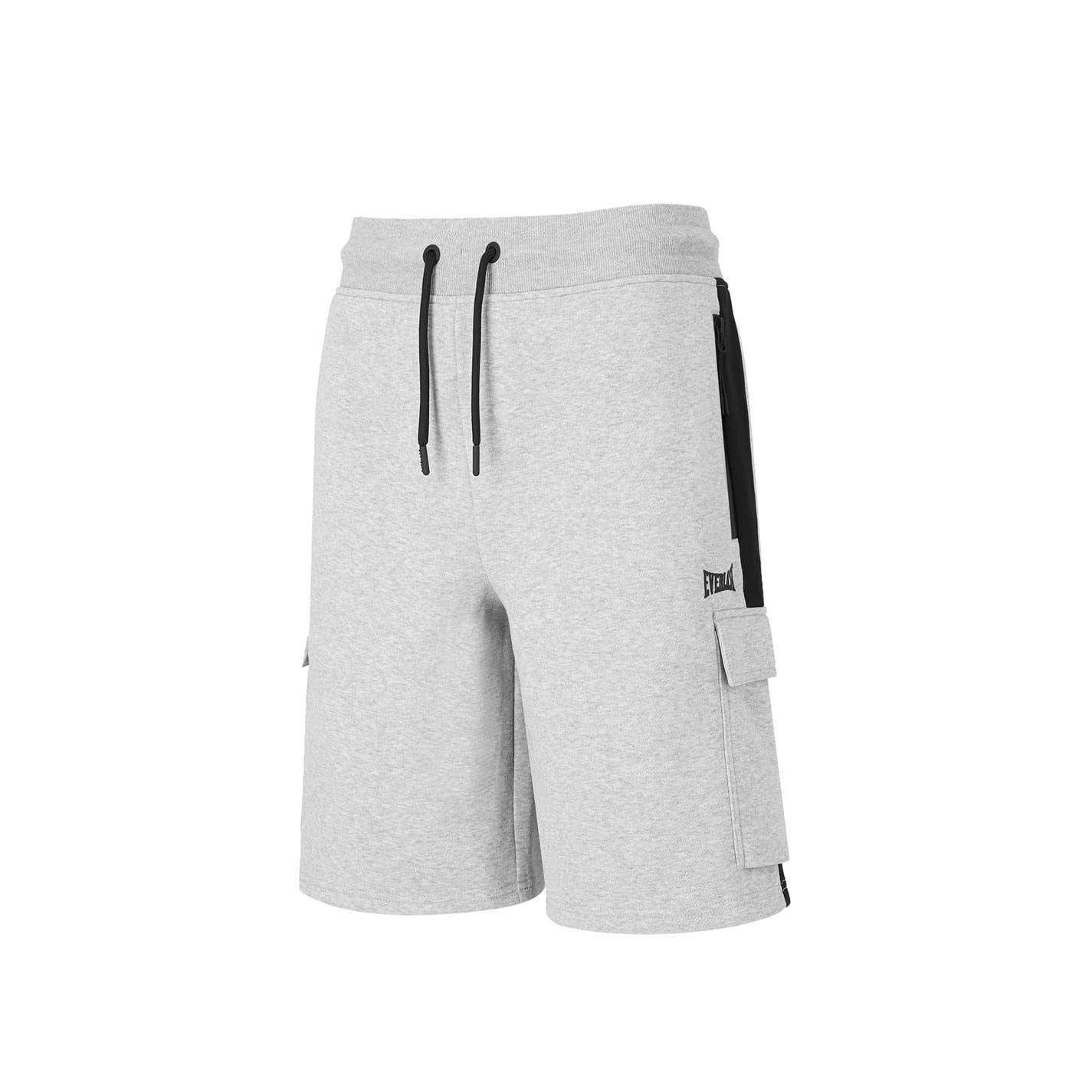 Grey Marl - Side - Everlast Mens Cargo Shorts