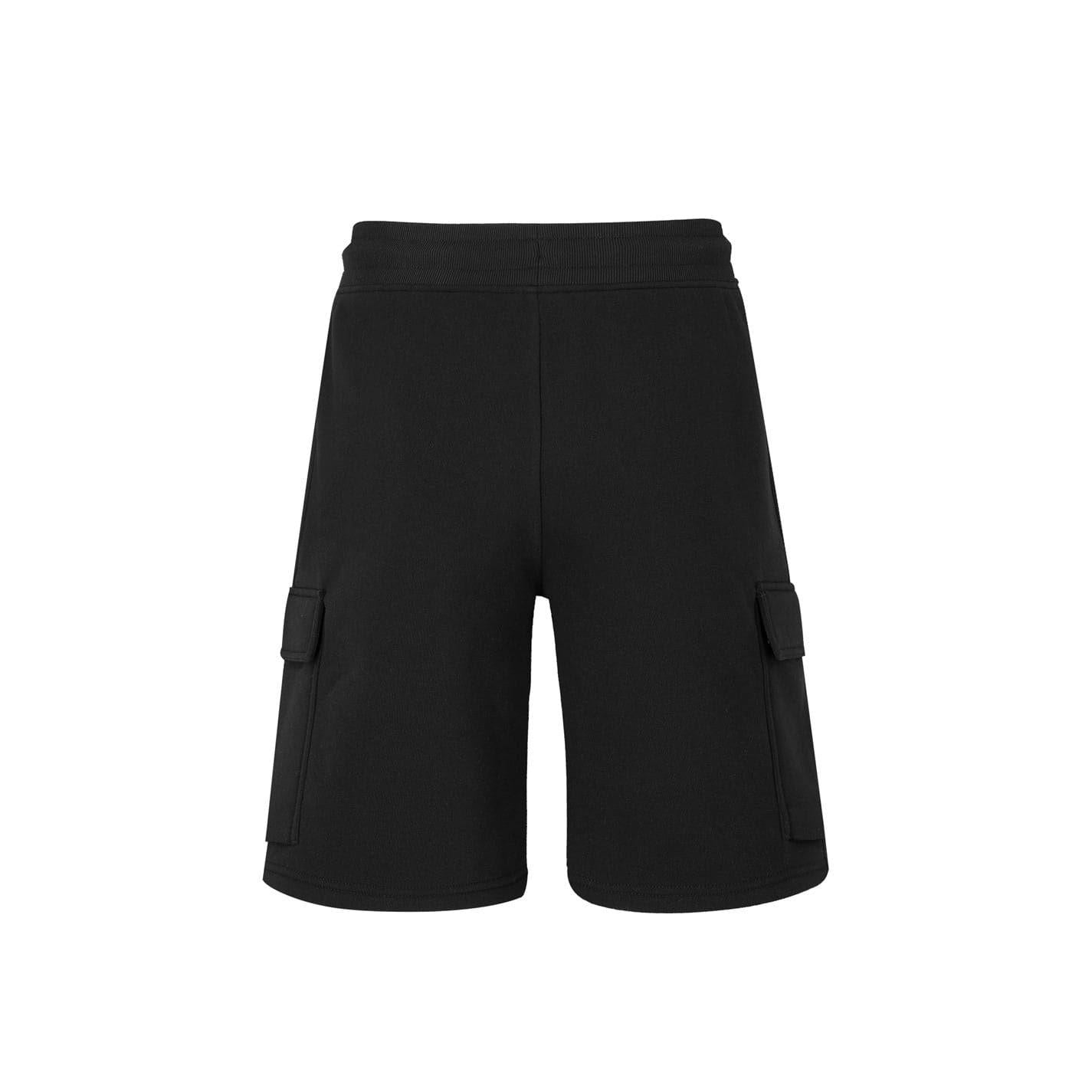 Black - Back - Everlast Mens Cargo Shorts