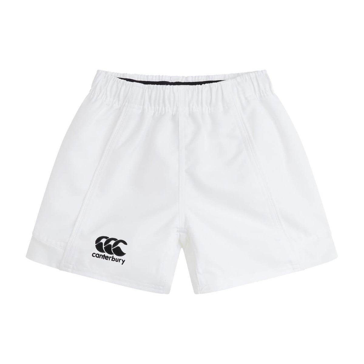 White - Front - Canterbury Childrens-Kids Athletic Rugby Shorts