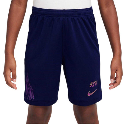 Blue-Gold - Front - Nike Childrens-Kids Graphic Print Shorts