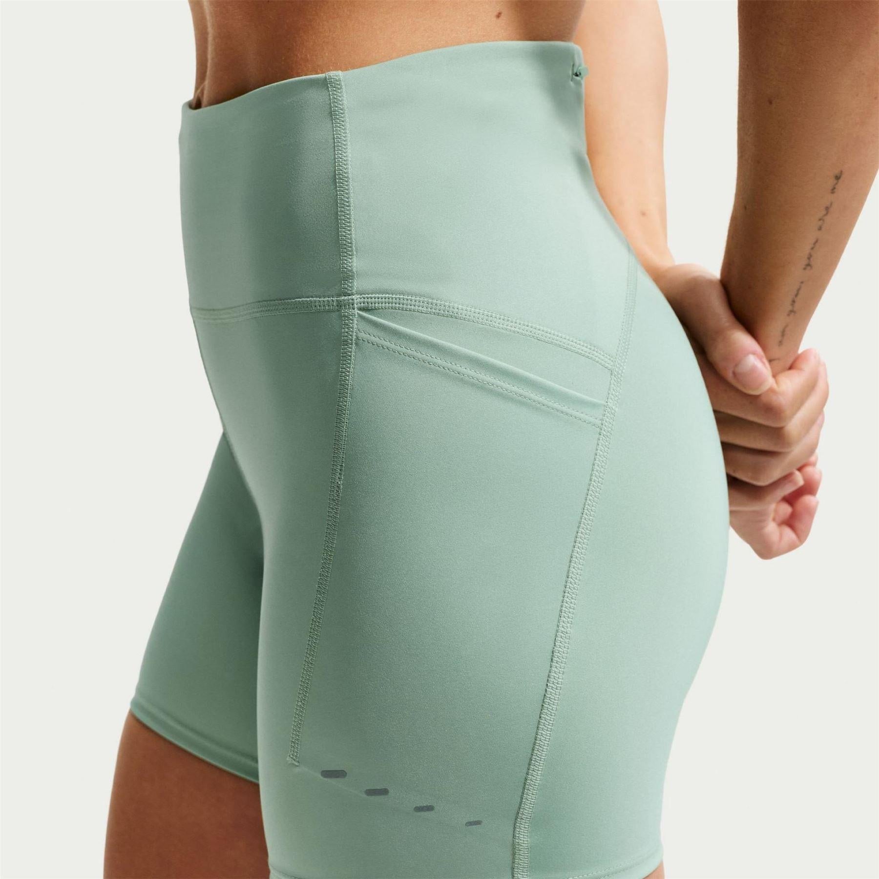 Green - Pack Shot - Nike Womens-Ladies Swift Running Shorts