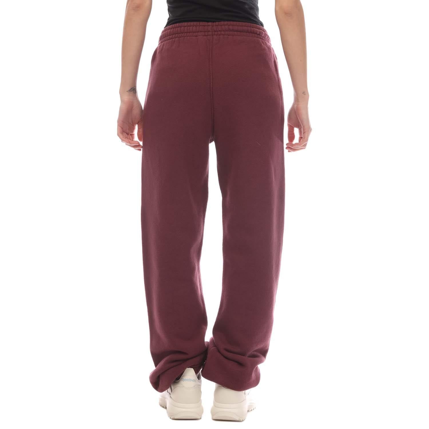 Burgundy - Back - Off White Womens-Ladies Spray Helvetica Cuffed Sweatpants