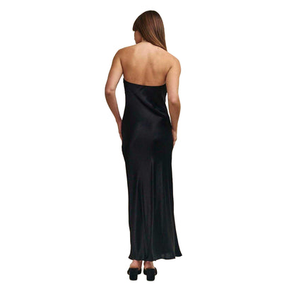 Blue - Back - Nobody´s Child Womens-Ladies Satin Midi Dress