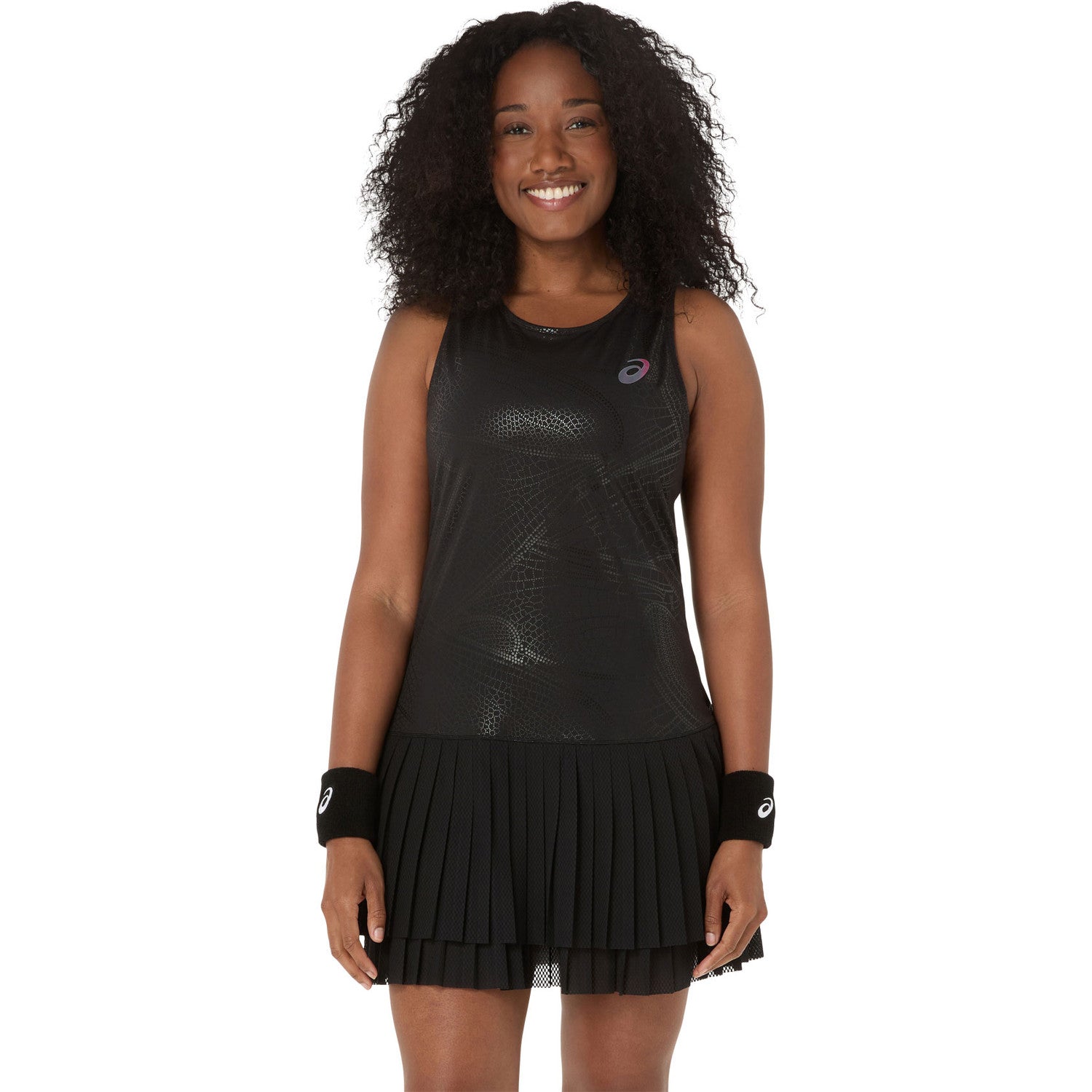 Black - Front - Asics Womens-Ladies Athletic Dress
