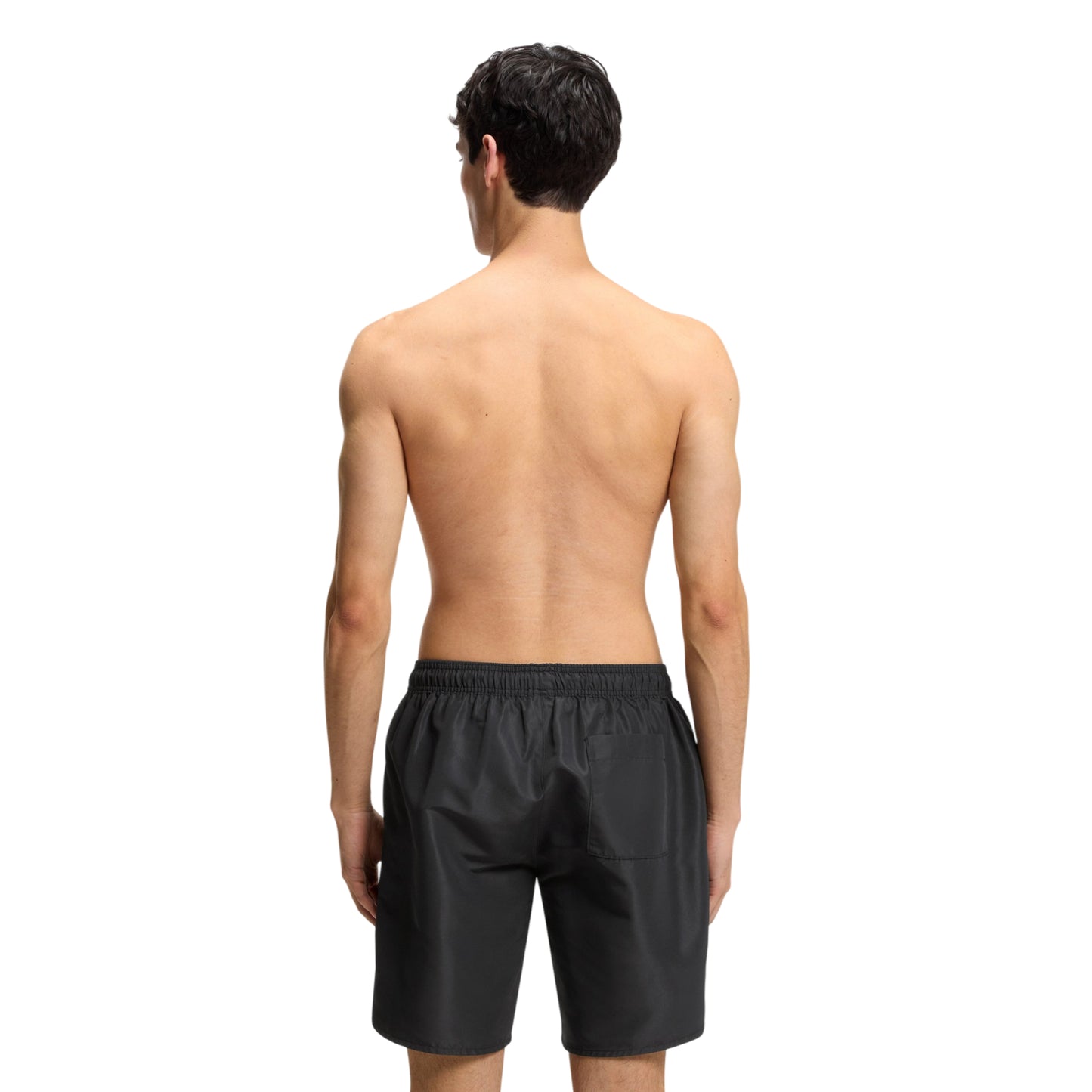 Black - Back - Hugo Mens Spray Quick Dry Swim Shorts