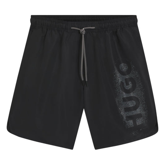 Black - Front - Hugo Mens Spray Quick Dry Swim Shorts