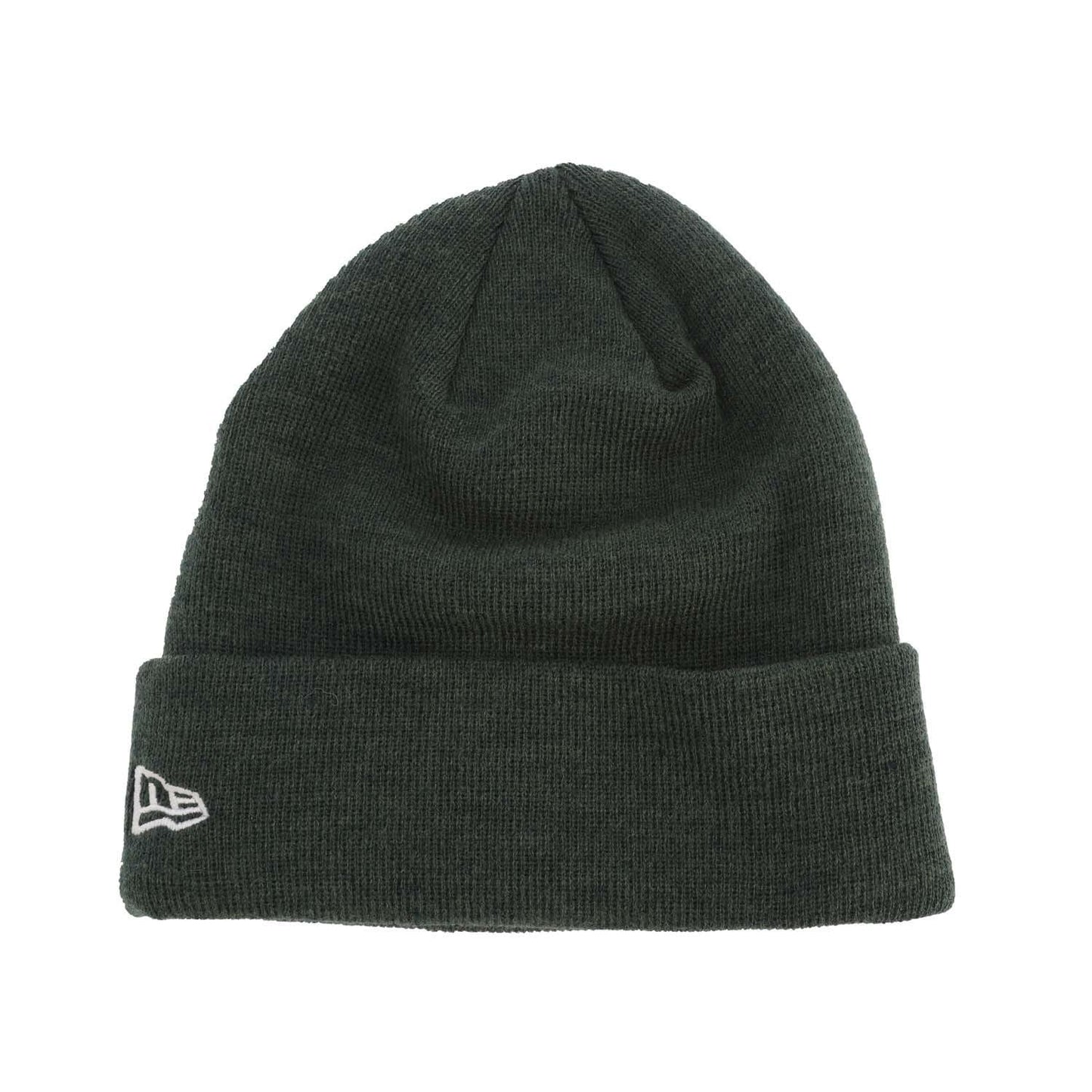 Green - Back - New Era Knitted Turned Up Cuff Beanie